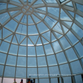 LF Temper Glass Skylight Toofing Diseño Prefabe Dome Glass Recho